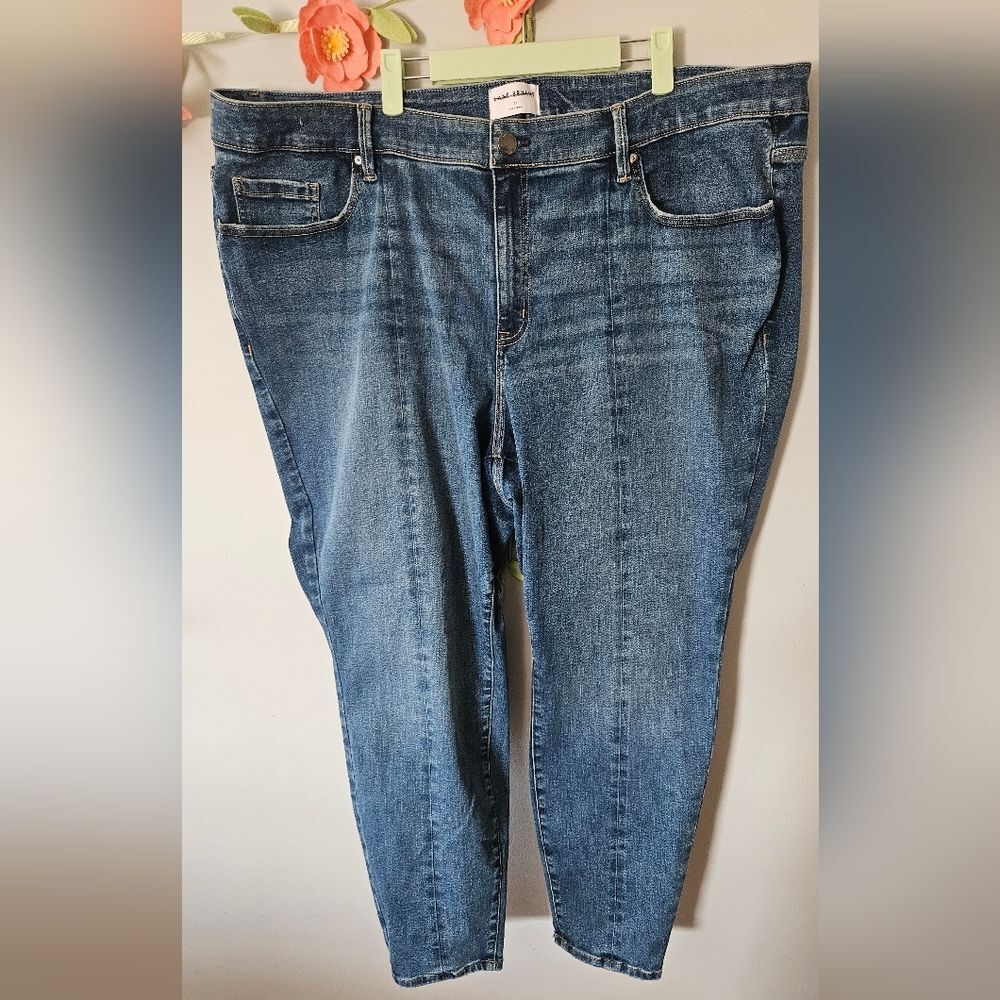 Lane Bryant Mid Rise Signature Fit Skinny Jeans Plus Size 26W